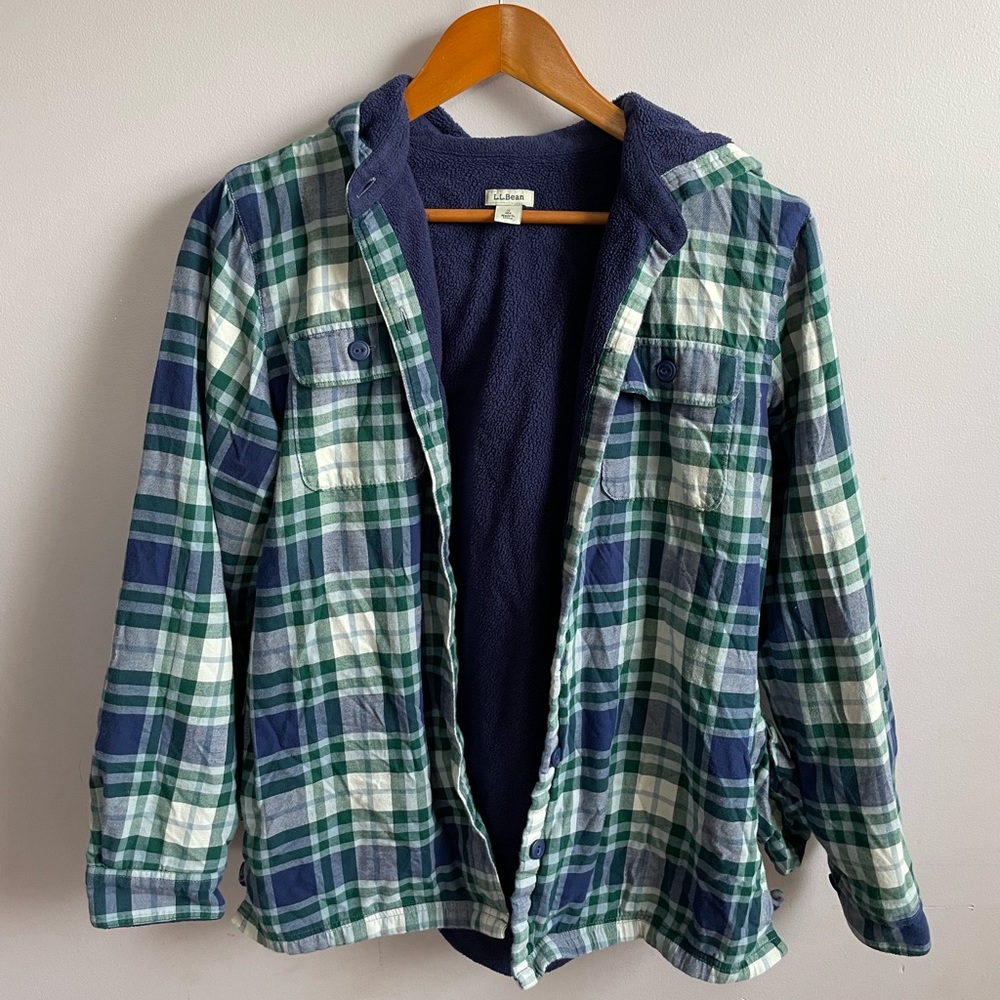 L.L. Bean fleece lined flannel shirt